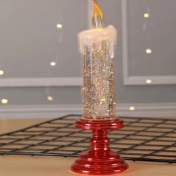 image-LED electronic sequin candle light creative layout New Year Christmas scene plastic props decoration Halloween