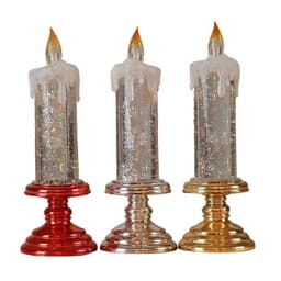 image-LED electronic sequin candle light creative layout New Year Christmas scene plastic props decoration Halloween
