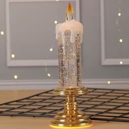 image-LED electronic sequin candle light creative layout New Year Christmas scene plastic props decoration Halloween