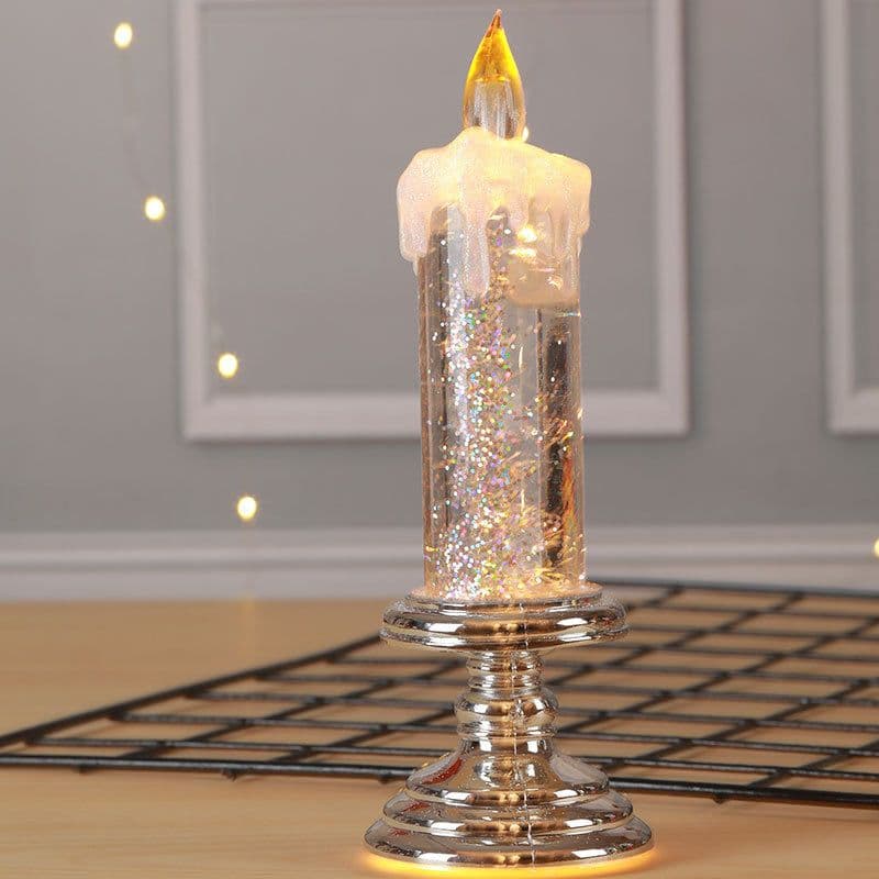 image-LED electronic sequin candle light creative layout New Year Christmas scene plastic props decoration Halloween