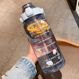 image-Cross-border large-capacity outdoor straw cup portable portable plastic cup student sports bottle boys and girls space cup