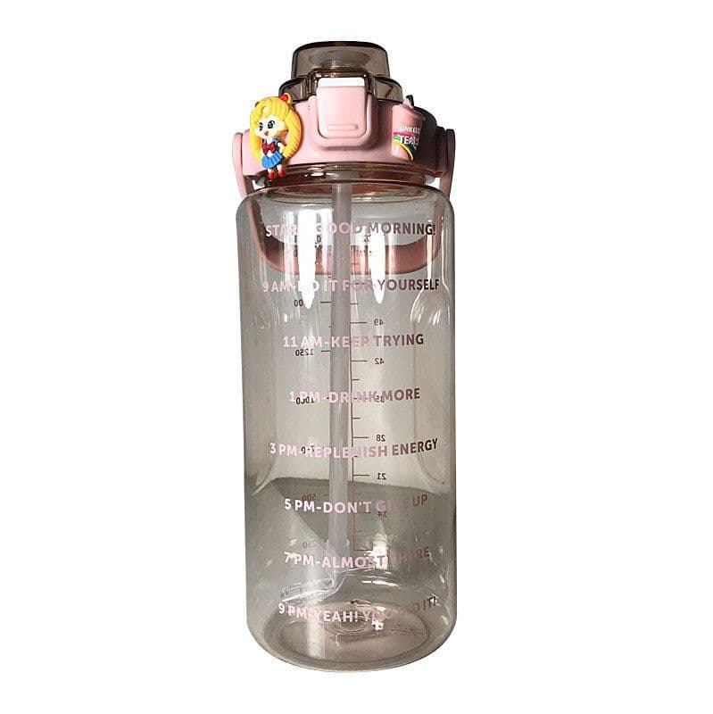 image-Cross-border large-capacity outdoor straw cup portable portable plastic cup student sports bottle boys and girls space cup