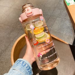 image-Cross-border large-capacity outdoor straw cup portable portable plastic cup student sports bottle boys and girls space cup