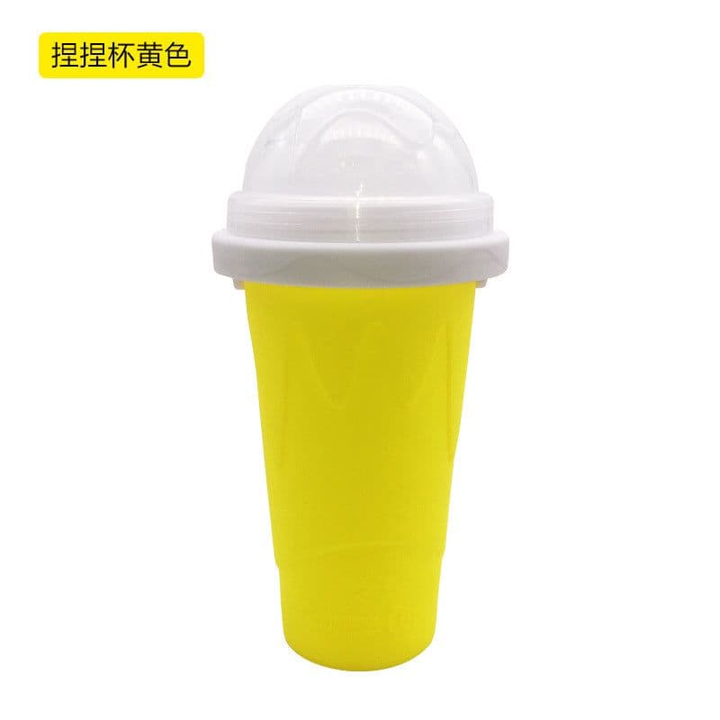image-Summer thirst quenching silicone smoothie cup ice making cup net celebrity pinch cup quick cooling cup