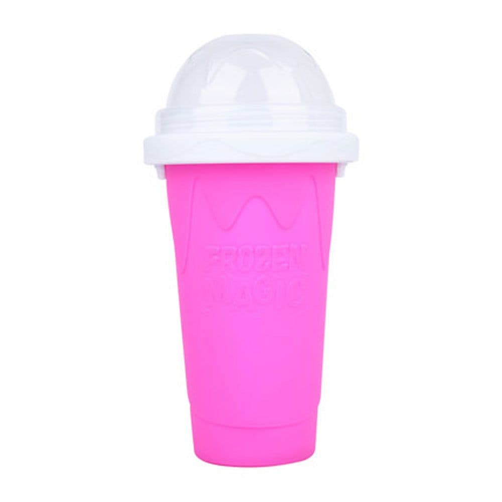 image-Summer thirst quenching silicone smoothie cup ice making cup net celebrity pinch cup quick cooling cup