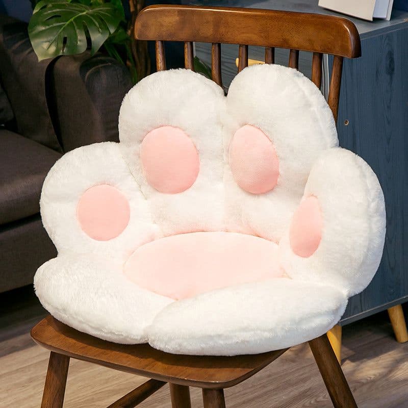 image-Cross-border cartoon bear paw half-enclosed cushion office seat back student cushion cat claw cushion lazy one sofa