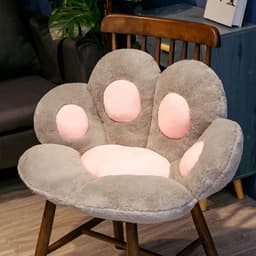 image-Cross-border cartoon bear paw half-enclosed cushion office seat back student cushion cat claw cushion lazy one sofa
