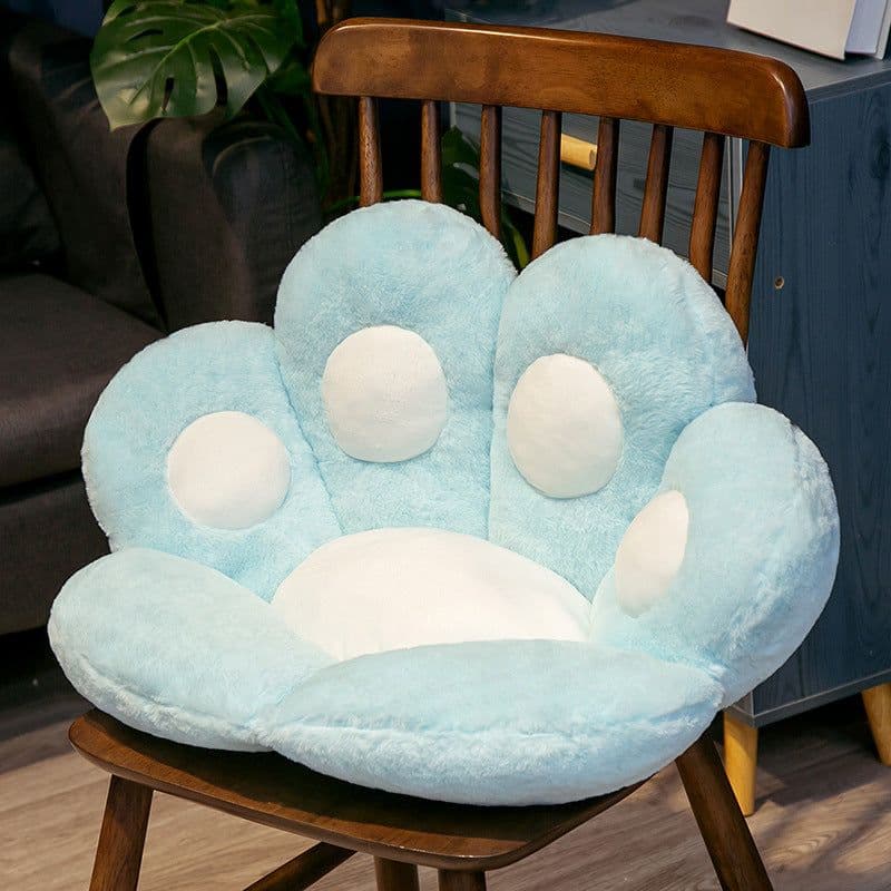 image-Cross-border cartoon bear paw half-enclosed cushion office seat back student cushion cat claw cushion lazy one sofa