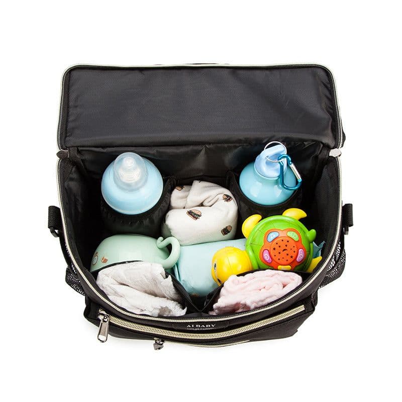 image-Spot wholesale multi-purpose baby stroller hanging bag portable diaper storage bag diagonal insulation bottle bag