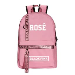 image-BLACK peripheral school bag USB charging backpack Korean fresh canvas bag travel bag computer bag for men and women