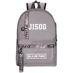image-BLACK peripheral school bag USB charging backpack Korean fresh canvas bag travel bag computer bag for men and women