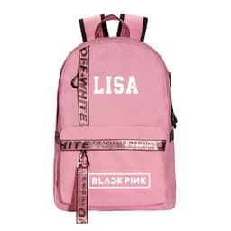 image-BLACK peripheral school bag USB charging backpack Korean fresh canvas bag travel bag computer bag for men and women