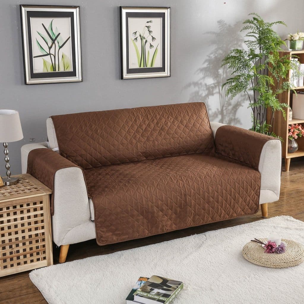 image-Foreign trade export one-piece pet sofa cushion fabric sofa cushion four seasons universal quilted sofa cushion one-piece sofa cover