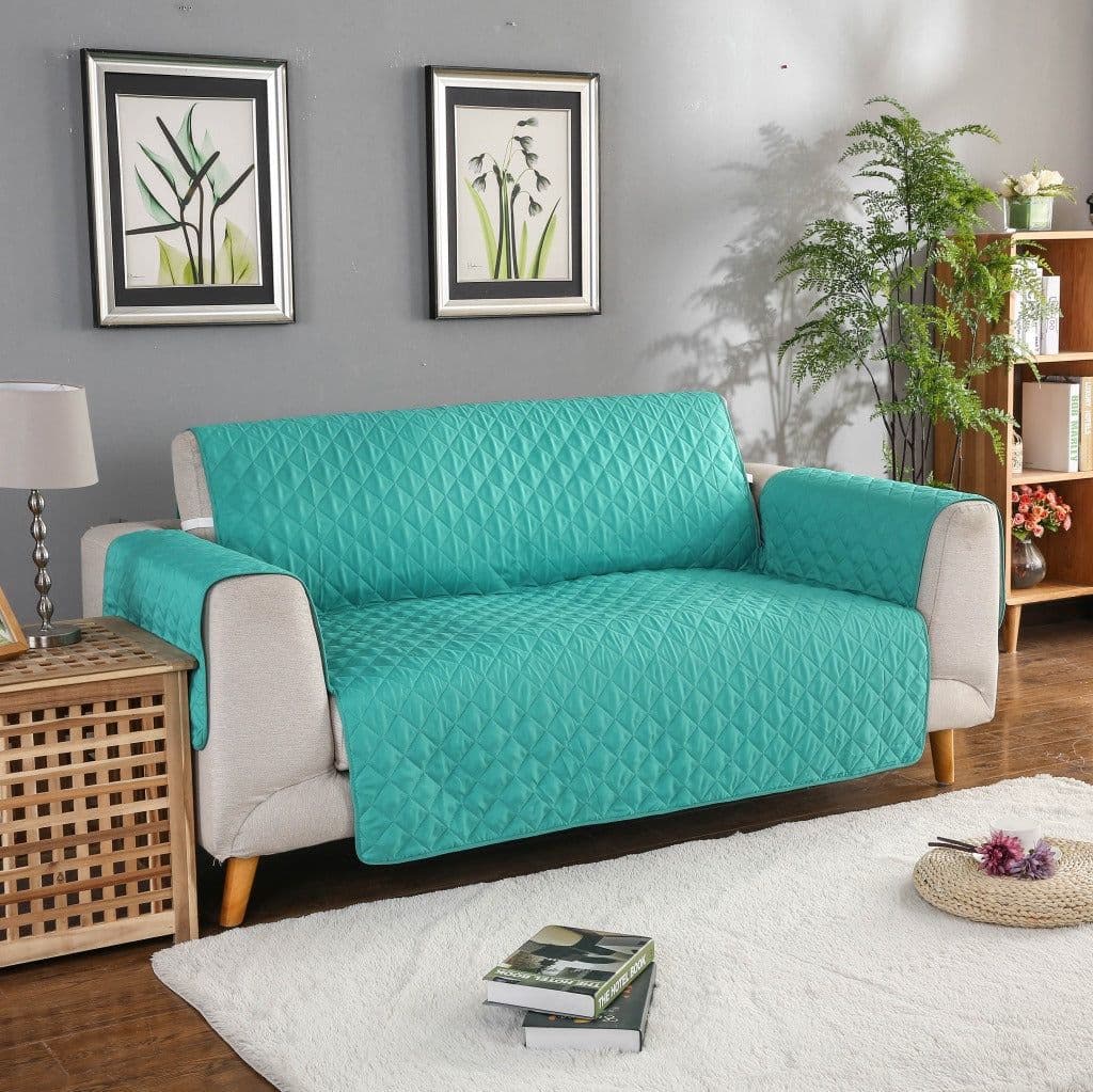 image-Foreign trade export one-piece pet sofa cushion fabric sofa cushion four seasons universal quilted sofa cushion one-piece sofa cover