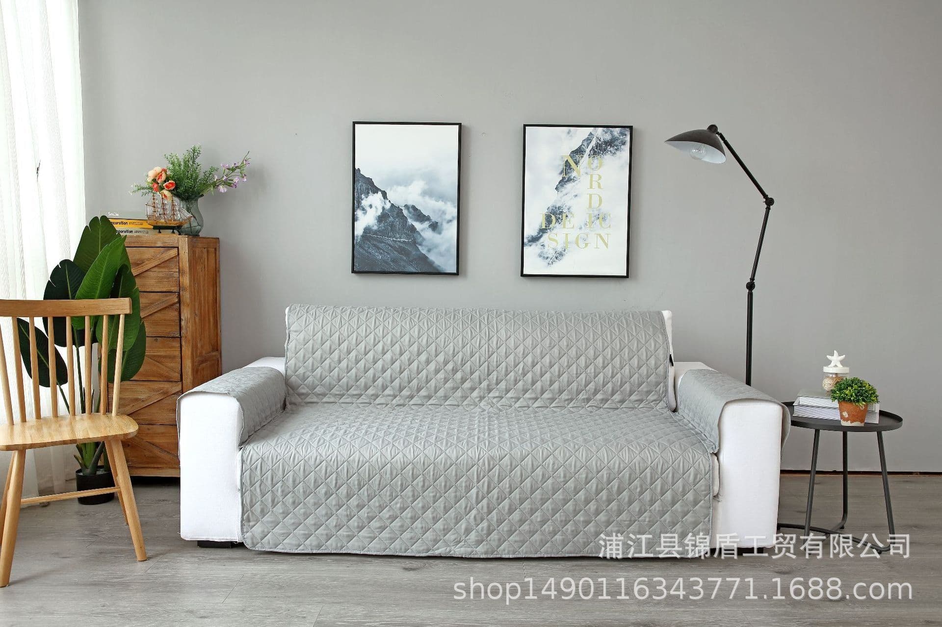 image-Foreign trade export one-piece pet sofa cushion fabric sofa cushion four seasons universal quilted sofa cushion one-piece sofa cover