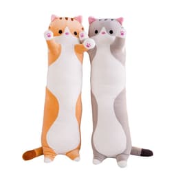 image-Long strip pillow foreign trade cat plush toy large accompany sleeping doll doll wholesale birthday gift girl logo