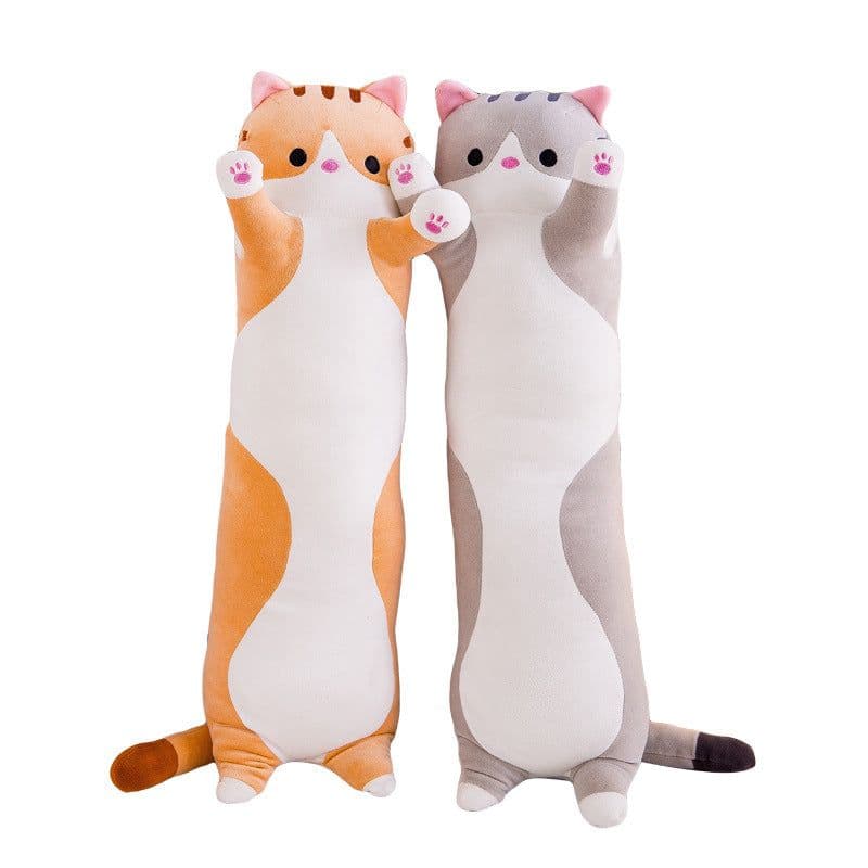image-Long strip pillow foreign trade cat plush toy large accompany sleeping doll doll wholesale birthday gift girl logo