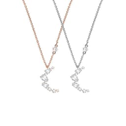 image-The new Korean version of the star and moon necklace pendant temperament crystal clavicle chain love crash landing the same girlfriend gift