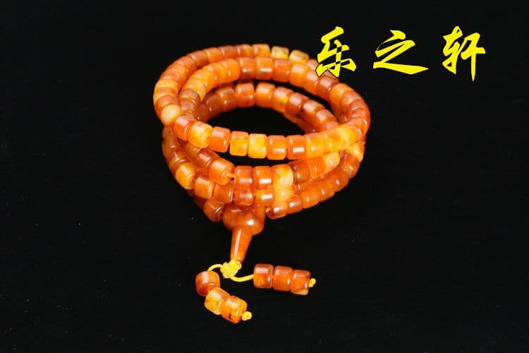 image-Le Zhixuan Floating Salt Water Second Generation High Imitation Beeswax Separate Beads Buddhist Beads M 131# Loose Beads Wholesale Jewelry