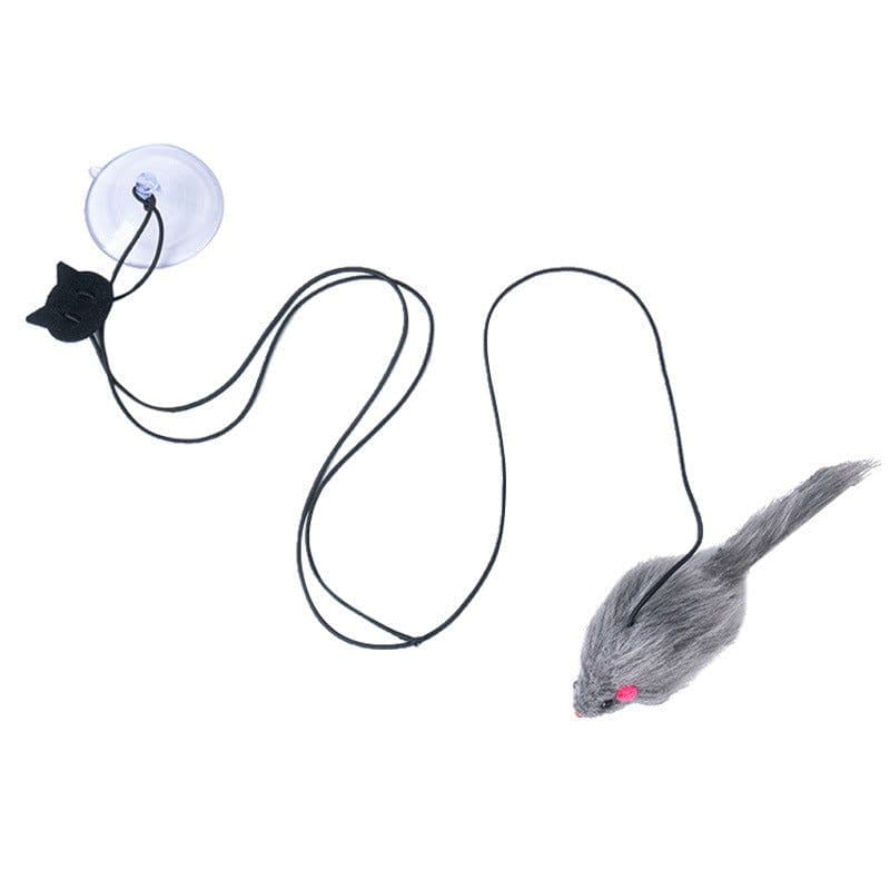 image-Cat toy self-hey hanging door retractable cat scratching rope small mouse funny cat stick pet cat cat supplies funny cat stick