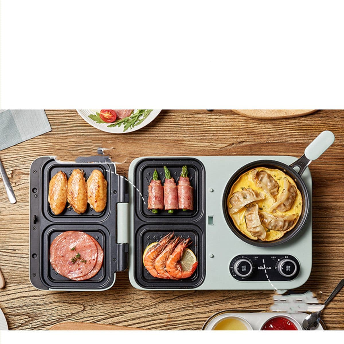 image-Sandwich Maker Breakfast Machine Household Small Multi-Function Toast Press Toaster