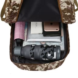 image-Large-capacity expansion eating chicken backpack summer camp outdoor mountaineering camouflage tactical bag junior high school student school bag