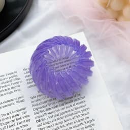 image-Jelly-colored bird's nest lazy hairpin ball head tie high ponytail hairpin hairpin telescopic catch clip Korean female hair catch