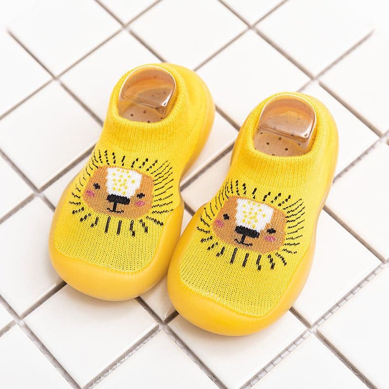 image-Spring and autumn children's tube breathable socks shoes non-slip floor shoes baby cartoon shoes baby indoor soft-soled toddler shoes