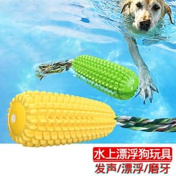 image-Dog toy tpr bite-resistant simulation sound corn bites dog toy molar stick rope knot Amazon explosion