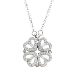 image-Douyin the same love four-leaf clover necklace female niche design a multi-wear magnet jewelry Valentine's Day gift