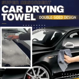 image-Car Drying Towel Imitation Suede Strong Absorbent Car Towel Fine Fiber Coral Velvet Absorbent Towel