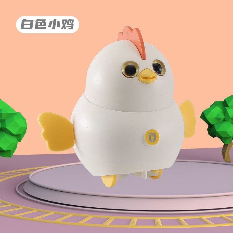 image-Douyin with the same electric magnetic swing chicken squad baby toy swing magnetic duck net red boy girl