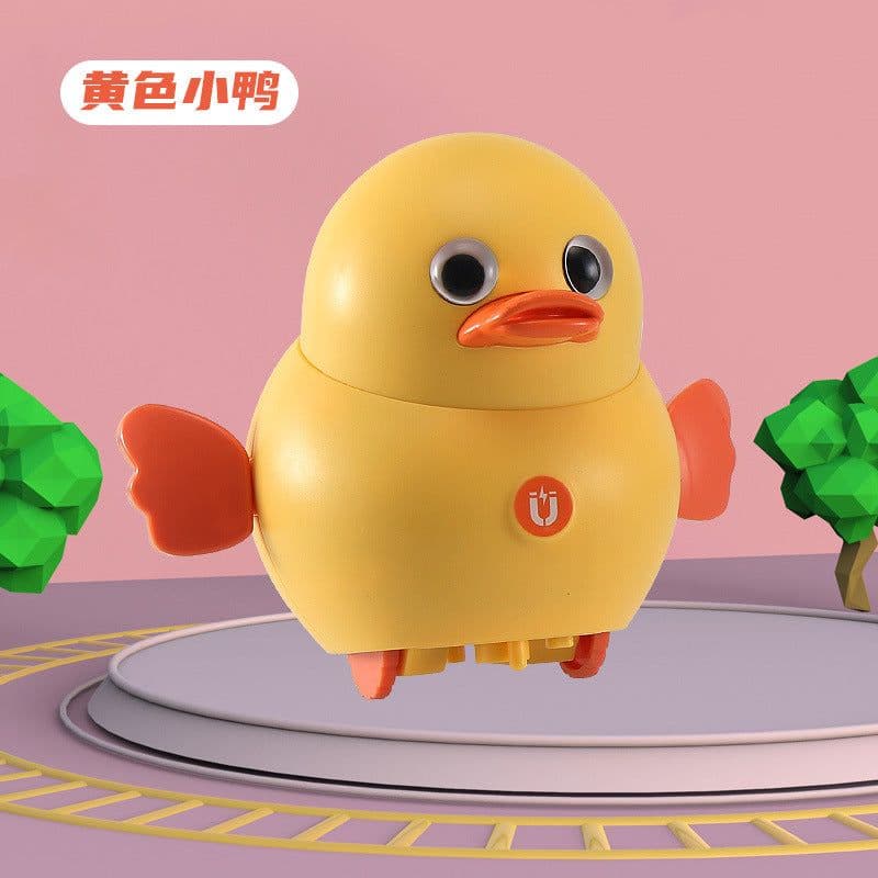 image-Douyin with the same electric magnetic swing chicken squad baby toy swing magnetic duck net red boy girl