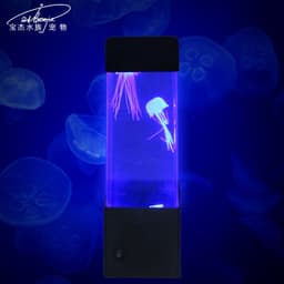 image-Cross-border led colorful color changing jellyfish fish tank lamp small fish lamp volcano crystal colorful lamp Amazon creative atmosphere