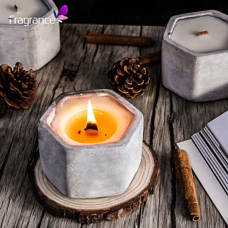 image-Ins wind cement handmade creative aromatherapy candles, soybean wax with hand gifts, hot selling spot wholesale