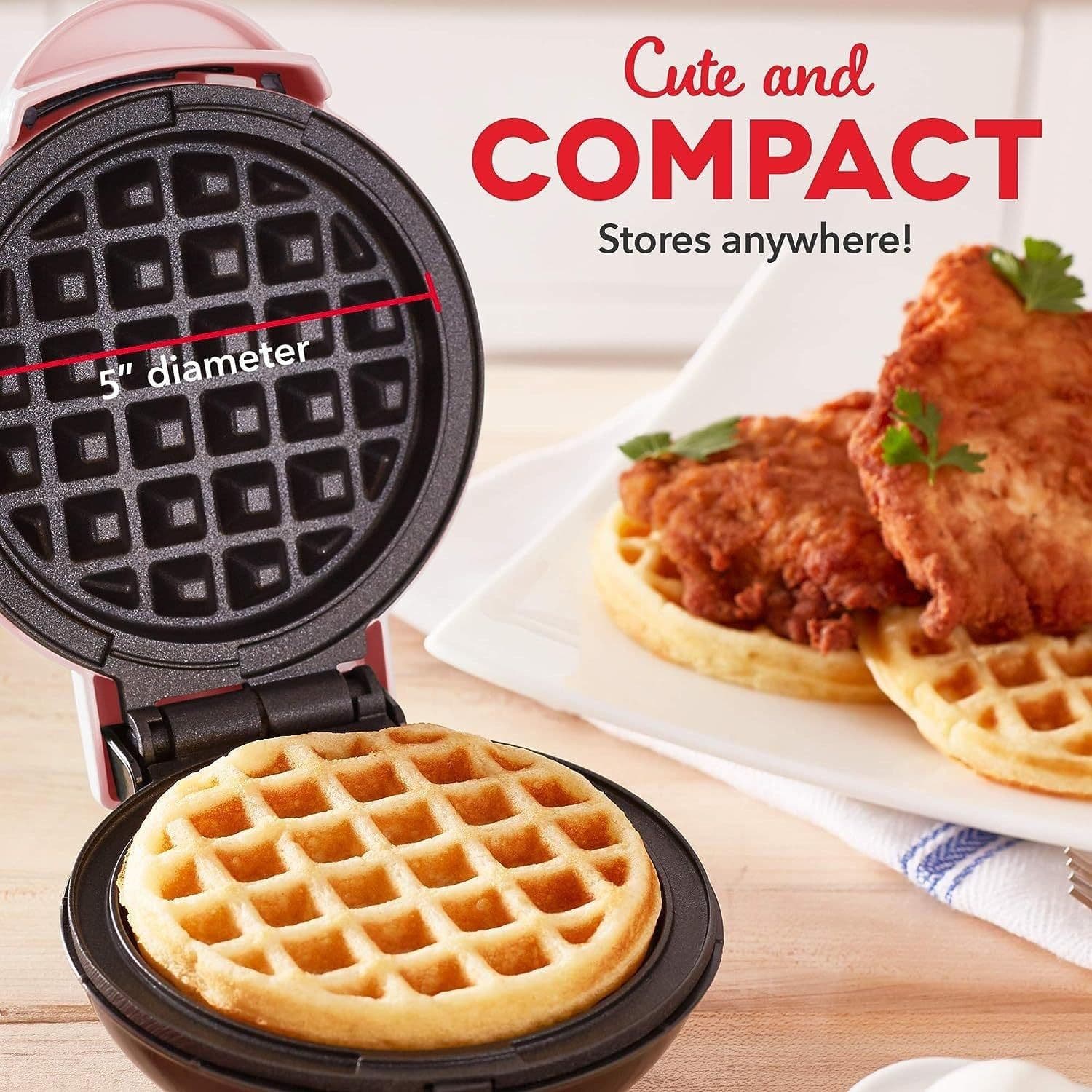 image-Mini Waffle Machine Home Bread Maker Pancake Maker Baking Cake Sandwich Breakfast Machine