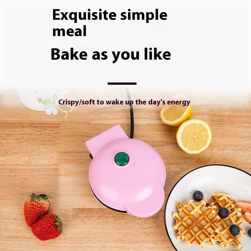 image-Mini Waffle Machine Home Bread Maker Pancake Maker Baking Cake Sandwich Breakfast Machine