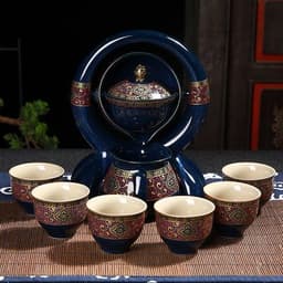 image-Office Creative Tea Maker Ceramic Semi-automatic Tea Maker Teapot Teacup