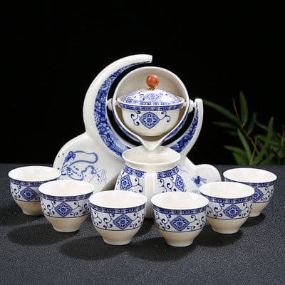 image-Office Creative Tea Maker Ceramic Semi-automatic Tea Maker Teapot Teacup