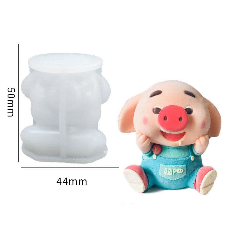 image-Silicone Mold Bear Shape Ice Cube Maker Chocolate Cake Mould Candy Dough Mold For Coffee Milk Tea Fondant Whiskey Ice Mold