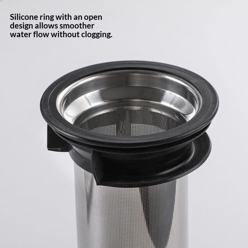 image-Pour-over Brew Pitcher Household Filter Cup Cold Brew Tea Pot Ice Drip Coffee Maker Glass Pot