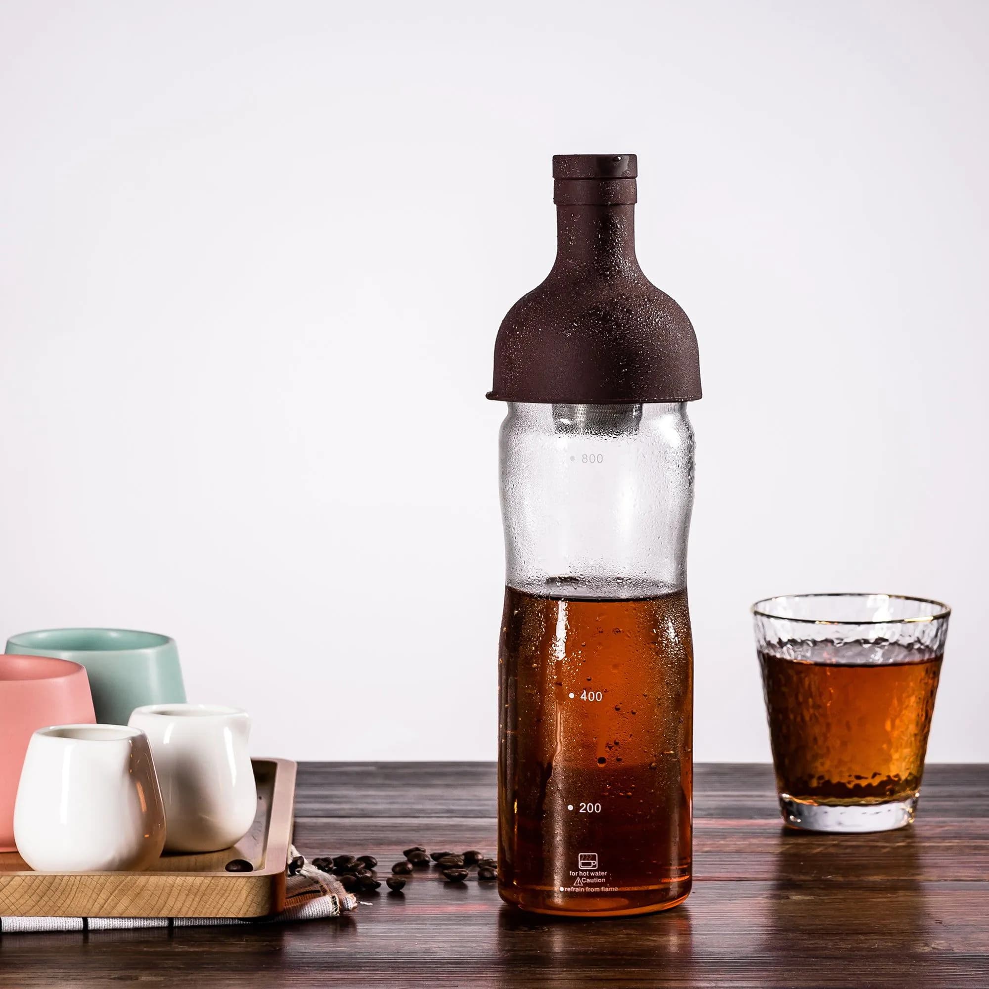 image-Glass Coffee Pot Mocha Cold Brew Cafetera Filter Coffee Pot Leakproof Thick Glass Tea Infuser Percolator Tool Espresso Maker