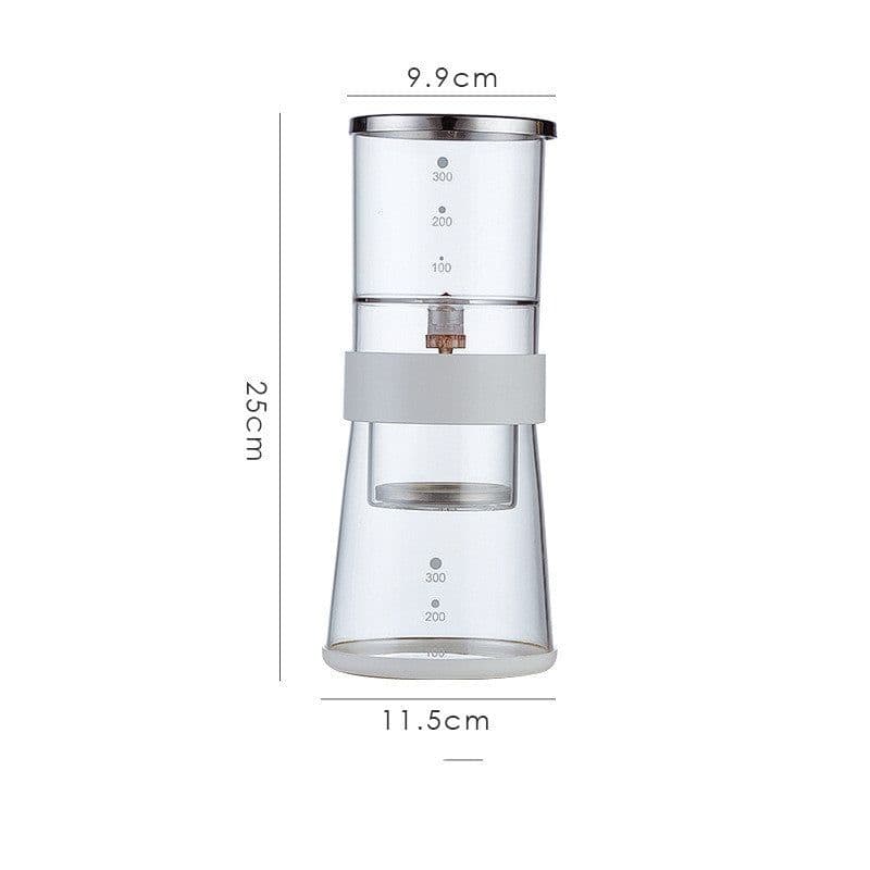 image-Glass Coffee Pot Mocha Cold Brew Cafetera Filter Coffee Pot Leakproof Thick Glass Tea Infuser Percolator Tool Espresso Maker