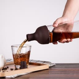 image-Glass Coffee Pot Mocha Cold Brew Cafetera Filter Coffee Pot Leakproof Thick Glass Tea Infuser Percolator Tool Espresso Maker