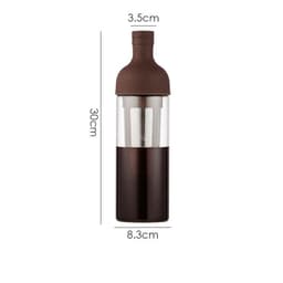 image-Glass Coffee Pot Mocha Cold Brew Cafetera Filter Coffee Pot Leakproof Thick Glass Tea Infuser Percolator Tool Espresso Maker