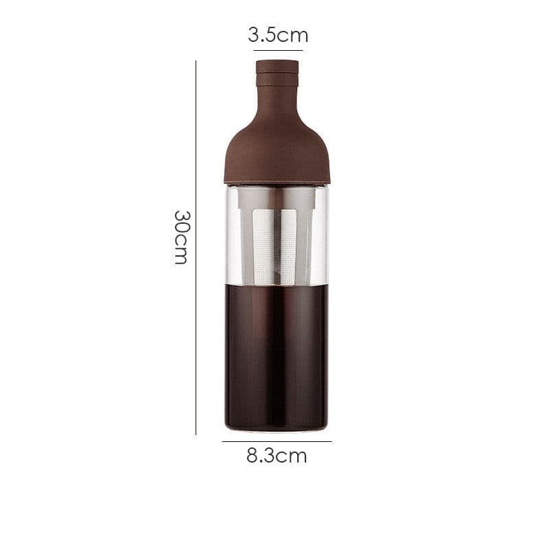 image-Glass Coffee Pot Mocha Cold Brew Cafetera Filter Coffee Pot Leakproof Thick Glass Tea Infuser Percolator Tool Espresso Maker