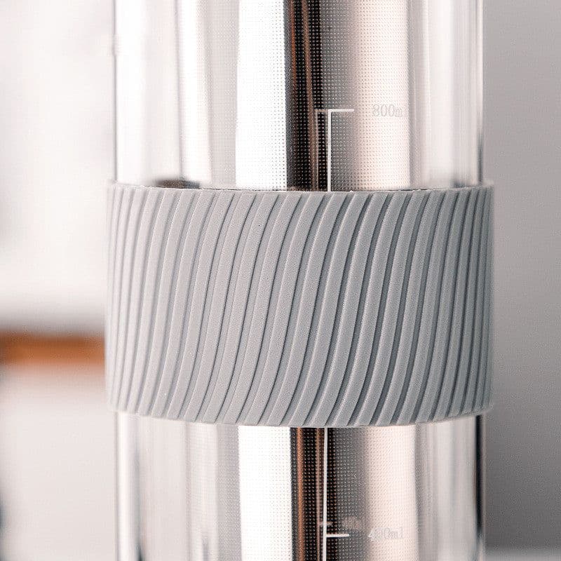 image-Ice Drip Coffee Pot Silicone Base Coffee Cold Extraction Pot For Kitchen Bar Cold Brew Coffee Maker Juice Tea Filter Glass Pot