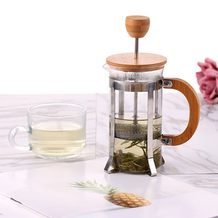 image-Hand Pressure Coffee Pot Tea Maker Household Teapot Health Flower Teapot