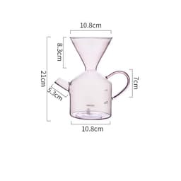 image-Household Glass All-in-one Pour-over Coffee Maker Set