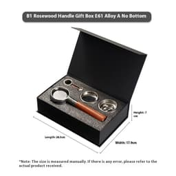 image-Suit Coffee Machine Handle E61 Brewing Head Universal 58mm Solid Wood Coffee Bottomless